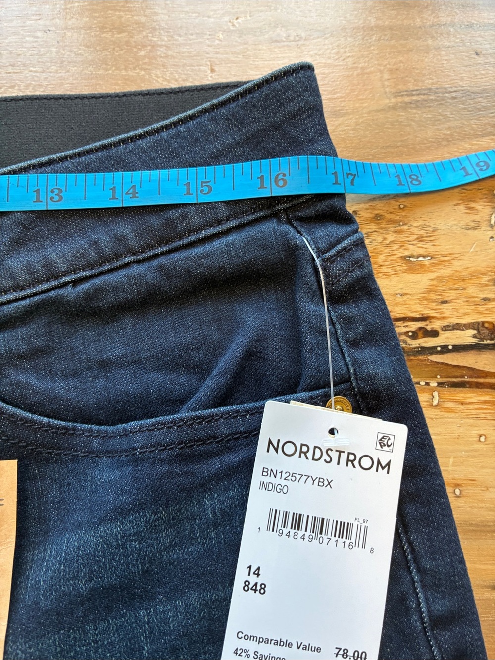Democracy Women’s Dark Blue Boot Cut Jeans - Picture 5 of 6